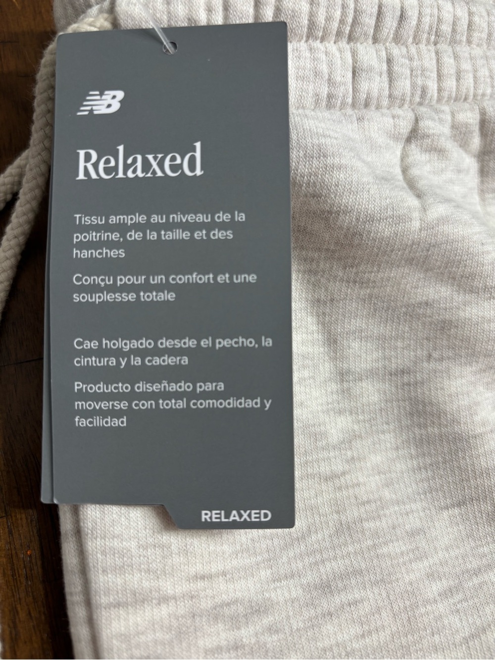New Balance Mens Light Gray Jogger Sweatpants - Picture 4 of 7